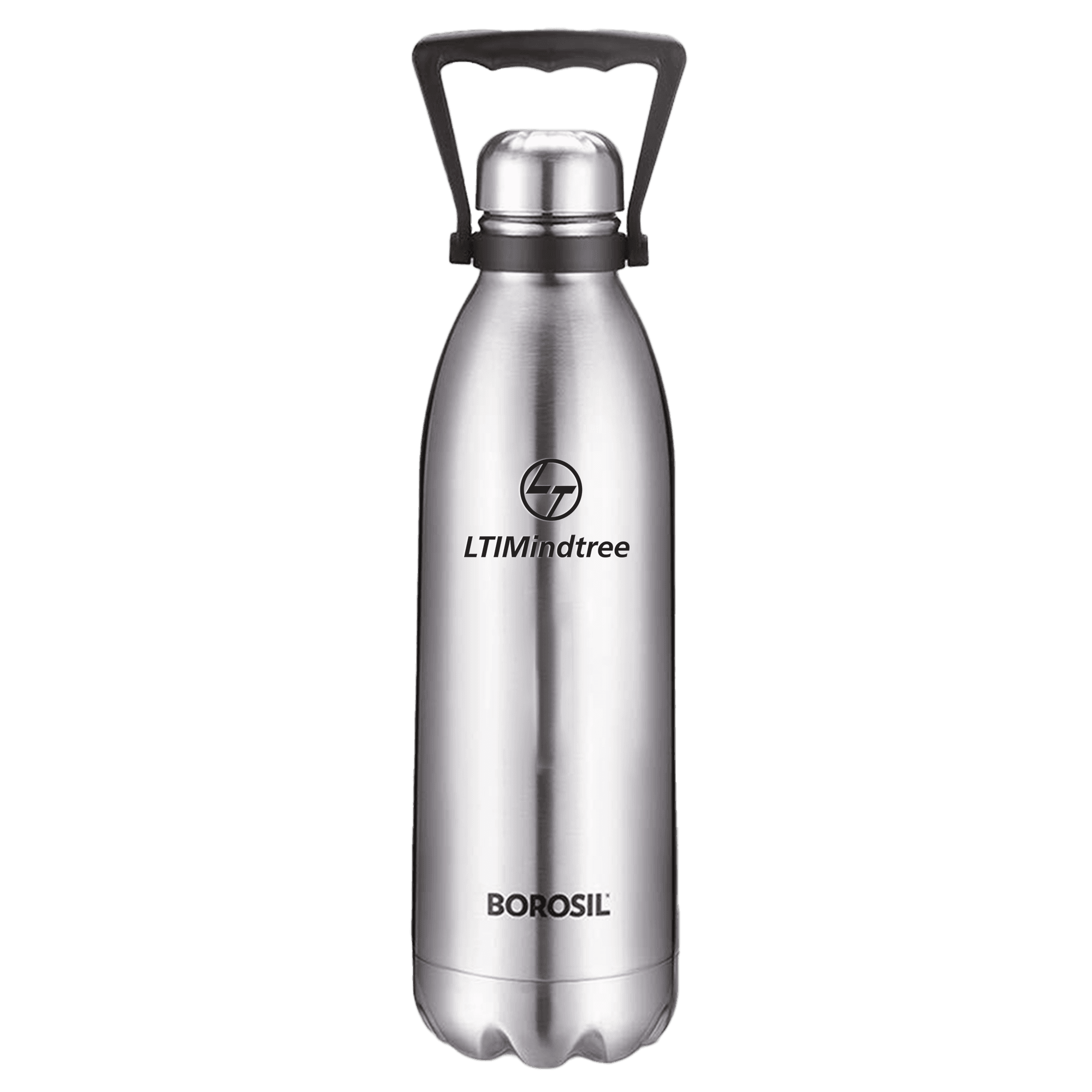 BOROSIL SS HYDRA WITH BOLT HANDLE WATER BOTTLE, 1.5L